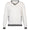 Womens V-Neck Cable Knit Sweater White/Black