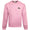 Unisex Loose Fit Crocodile Badge Sweatshirt Pink