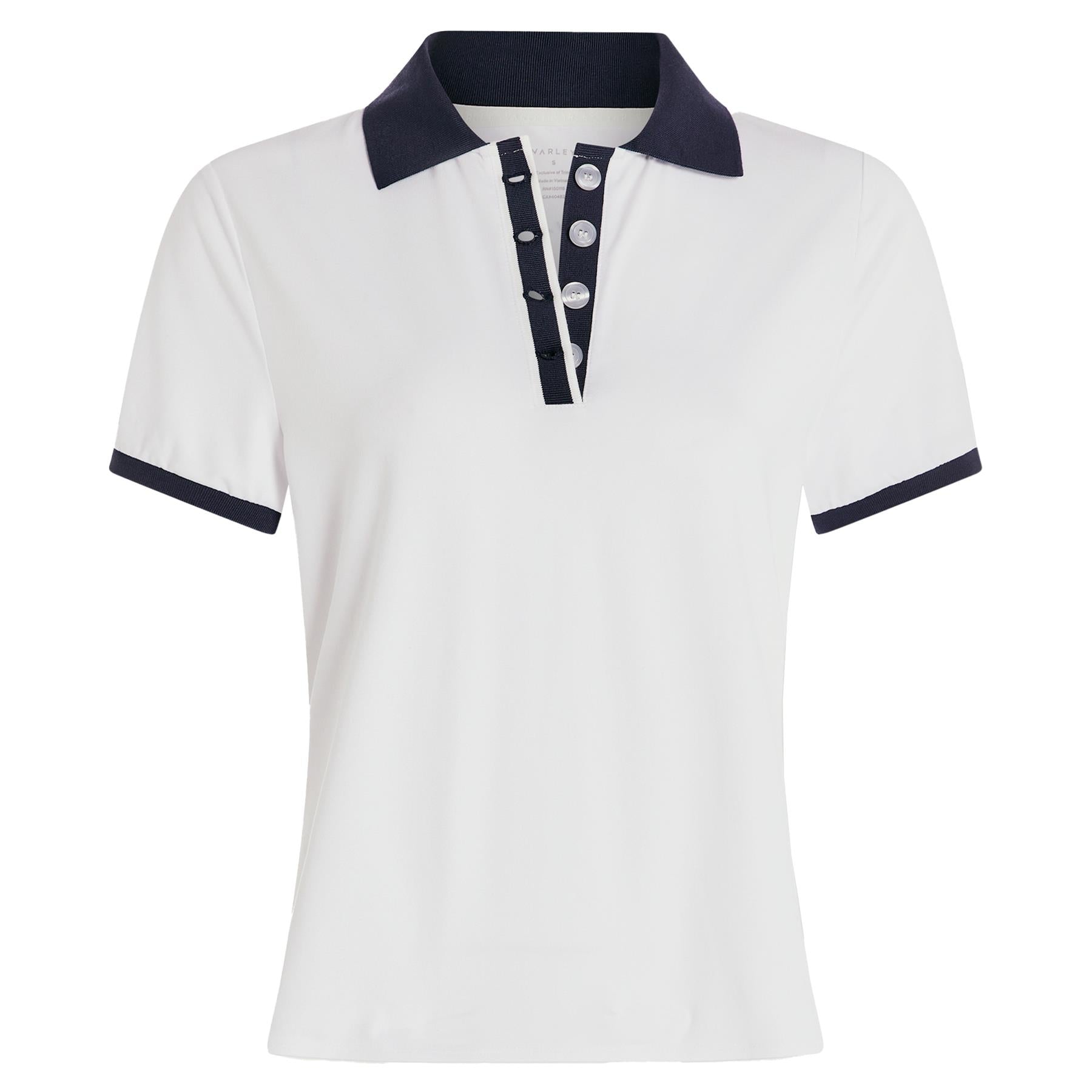 Womens Wisley Performance Polo White/Blue Nights