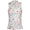 Womens Printed Mock Neck Sleeveless Top White Floral Chorus