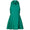 Womens Printed Pleats Dress Green
