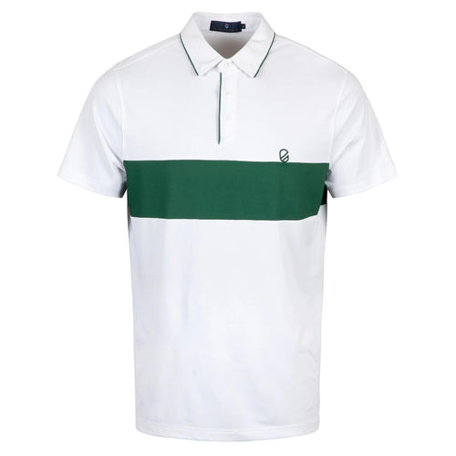 Swift Polo Bright White/Eden Green