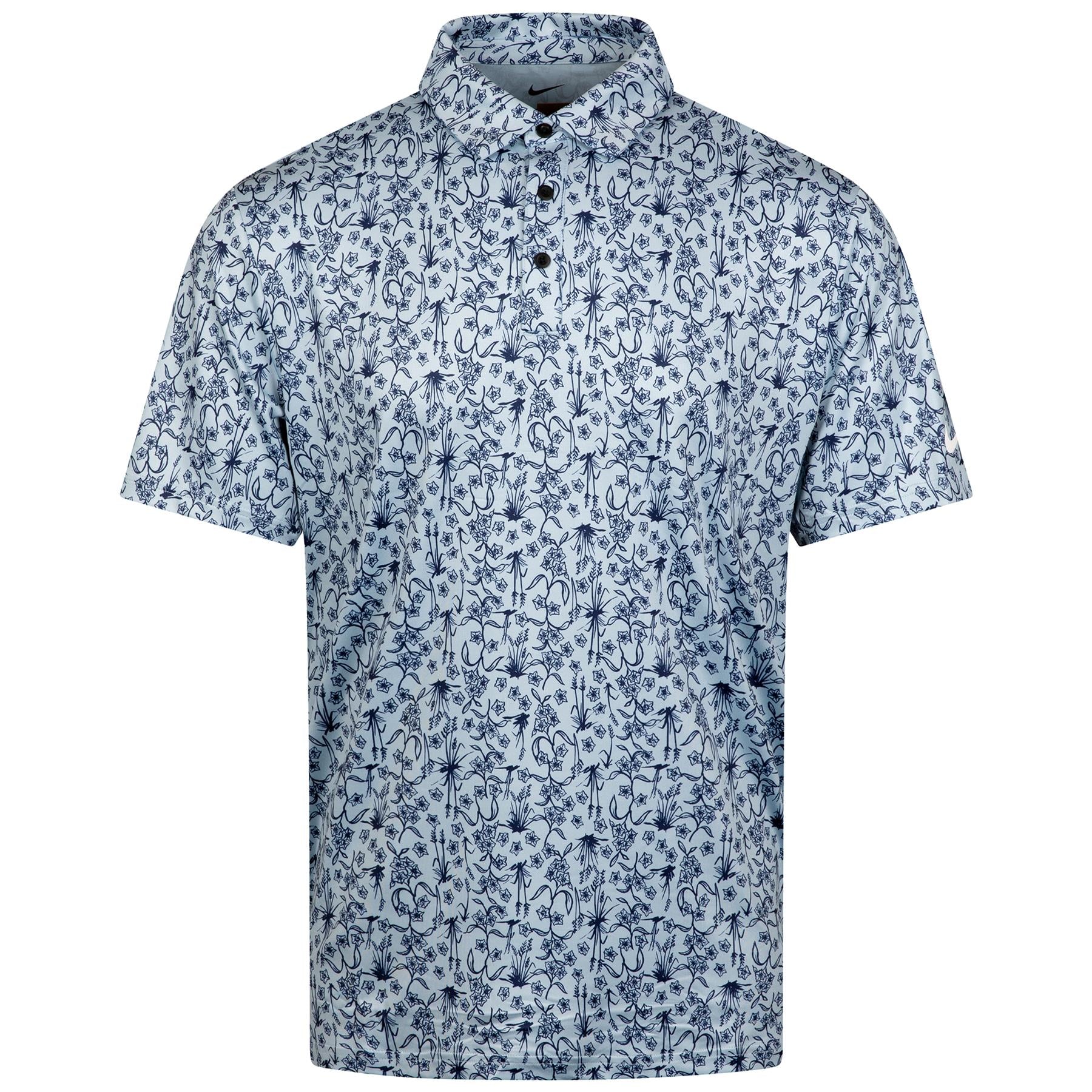 Dri-FIT Tour POA Print Polo Light Armory Blue/White