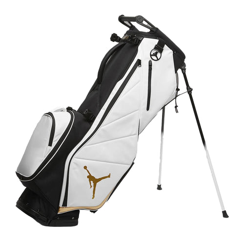 Jordan Fade Away Golf Bag White/Black/Metallic Gold