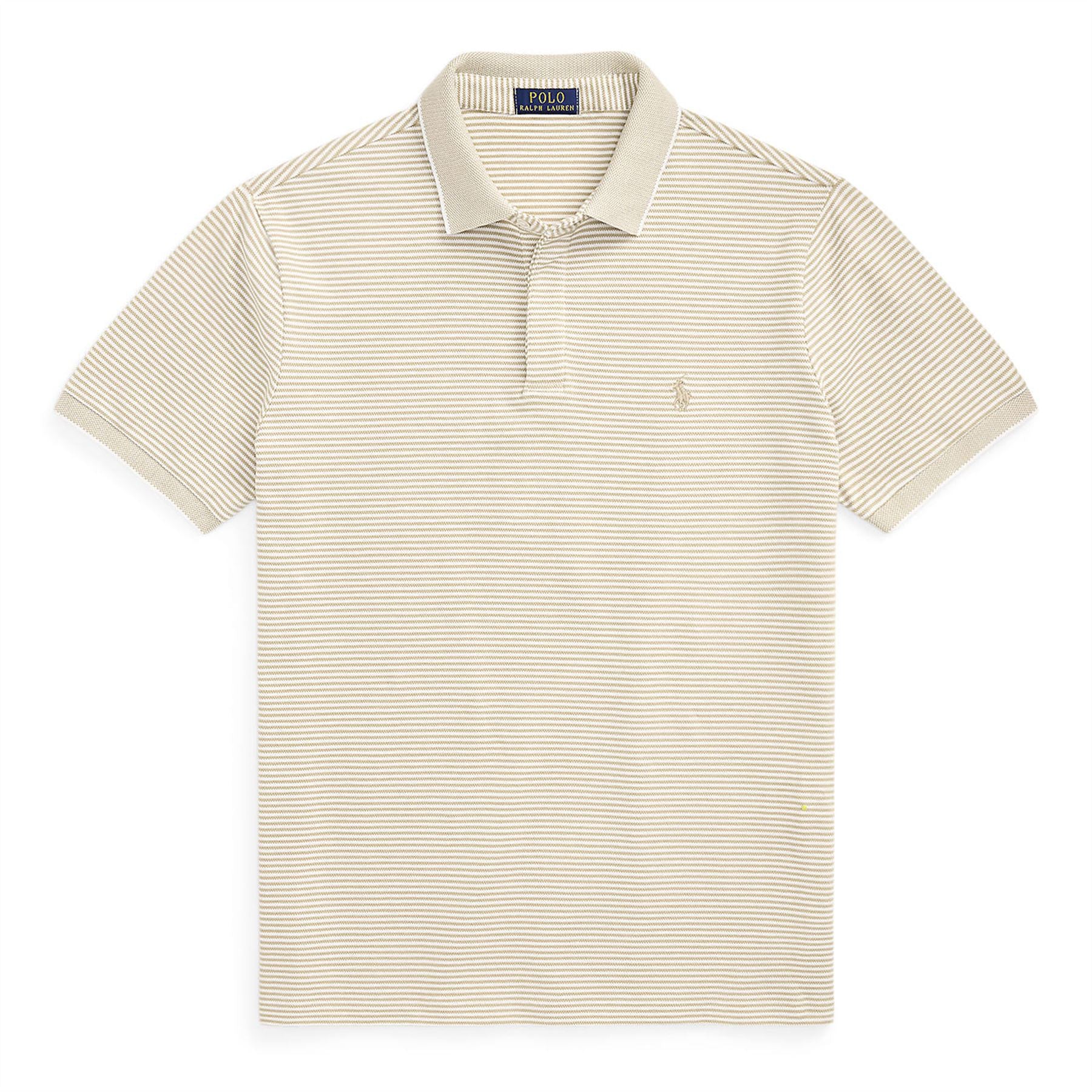 Polo Golf Classic Fit Stretch Oxford Mesh Polo Classic Khaki/White