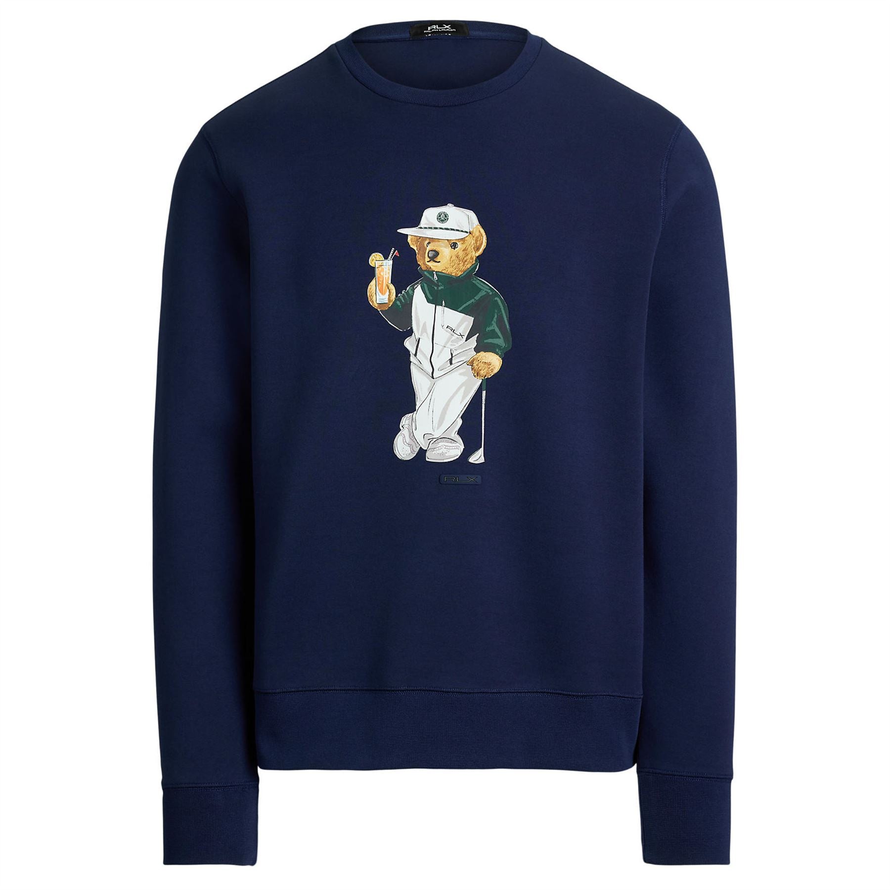 RLX Bear Classic Fit Cotton Sweater Refined Navy