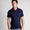 Alpha Slub Johnny Collar Polo Maltese Blue