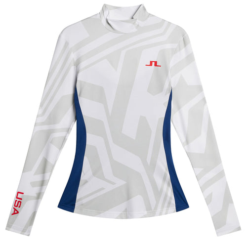 Womens Sylvie Soft Compression Base Layer US Golf White