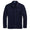 Knit Flannel Full Button Shirt Navy