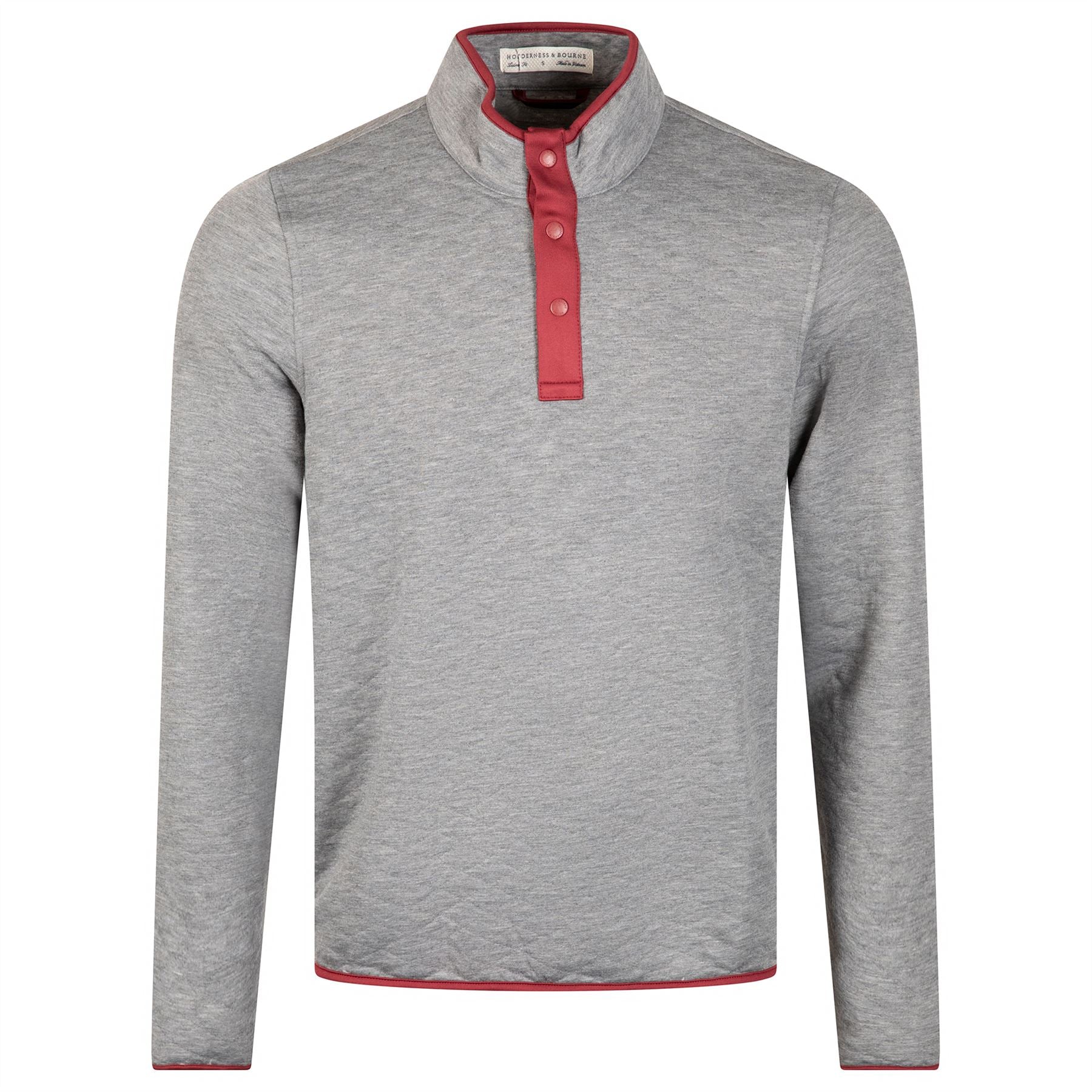 The Sullivan Snap Button Pullover Heathered Charcoal