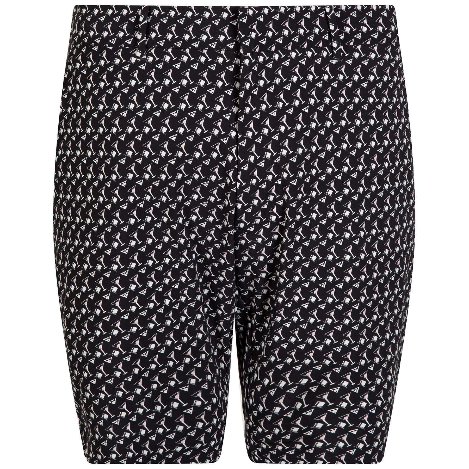 9-Inch Tailored Fit Stretch Golf Trunks Polo Black Tux And Tinis