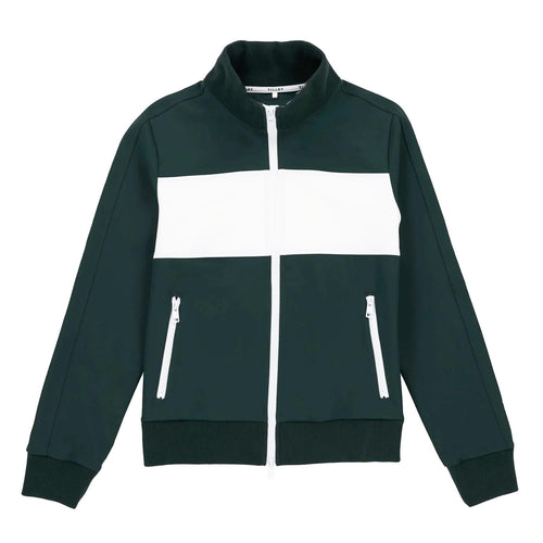Womens Warm Up Jacket White/Sport Green