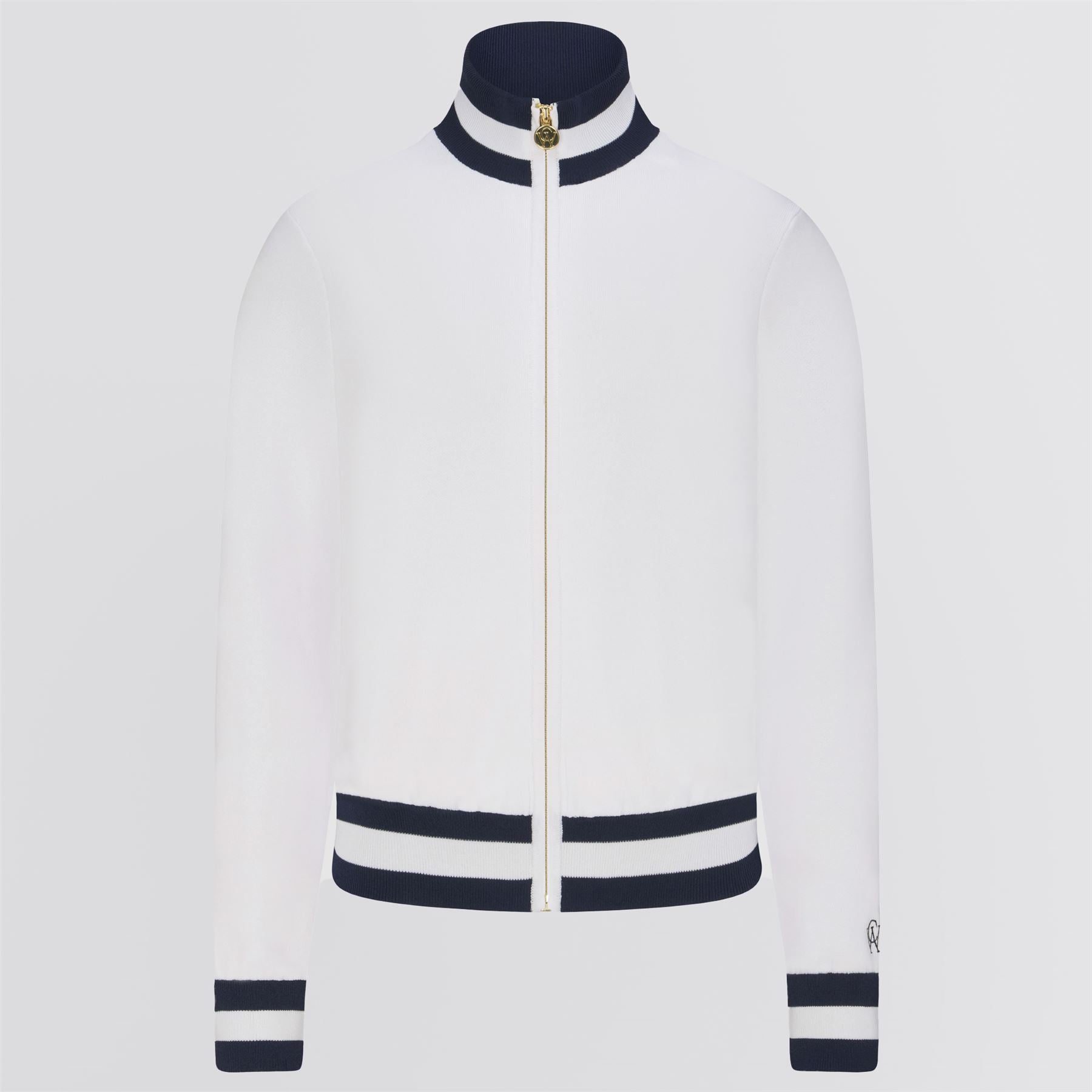 Womens Anne Cardigan White/Legacy Navy
