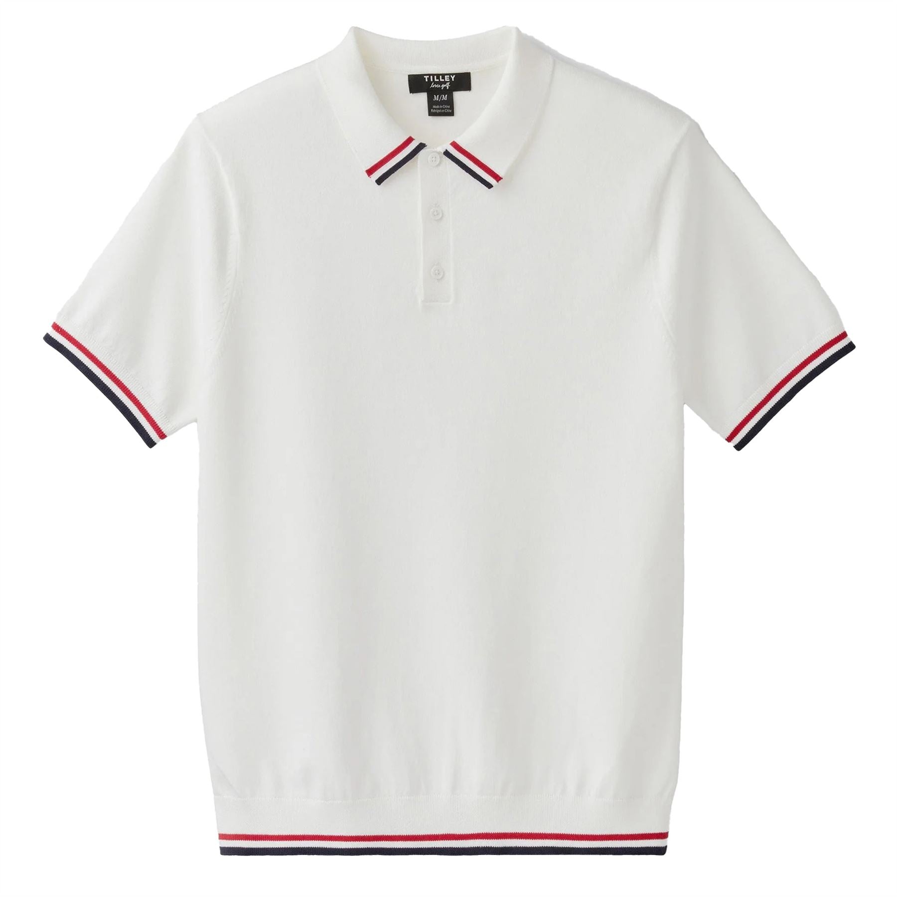 Womens Albatross Polo White/Red Stripe