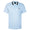 Block Collar SS Polo Blue