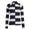 Womens Offset Gradient Stripe Rib Collar Silky Tech Nylon Quarter Zip Pullover Onyx