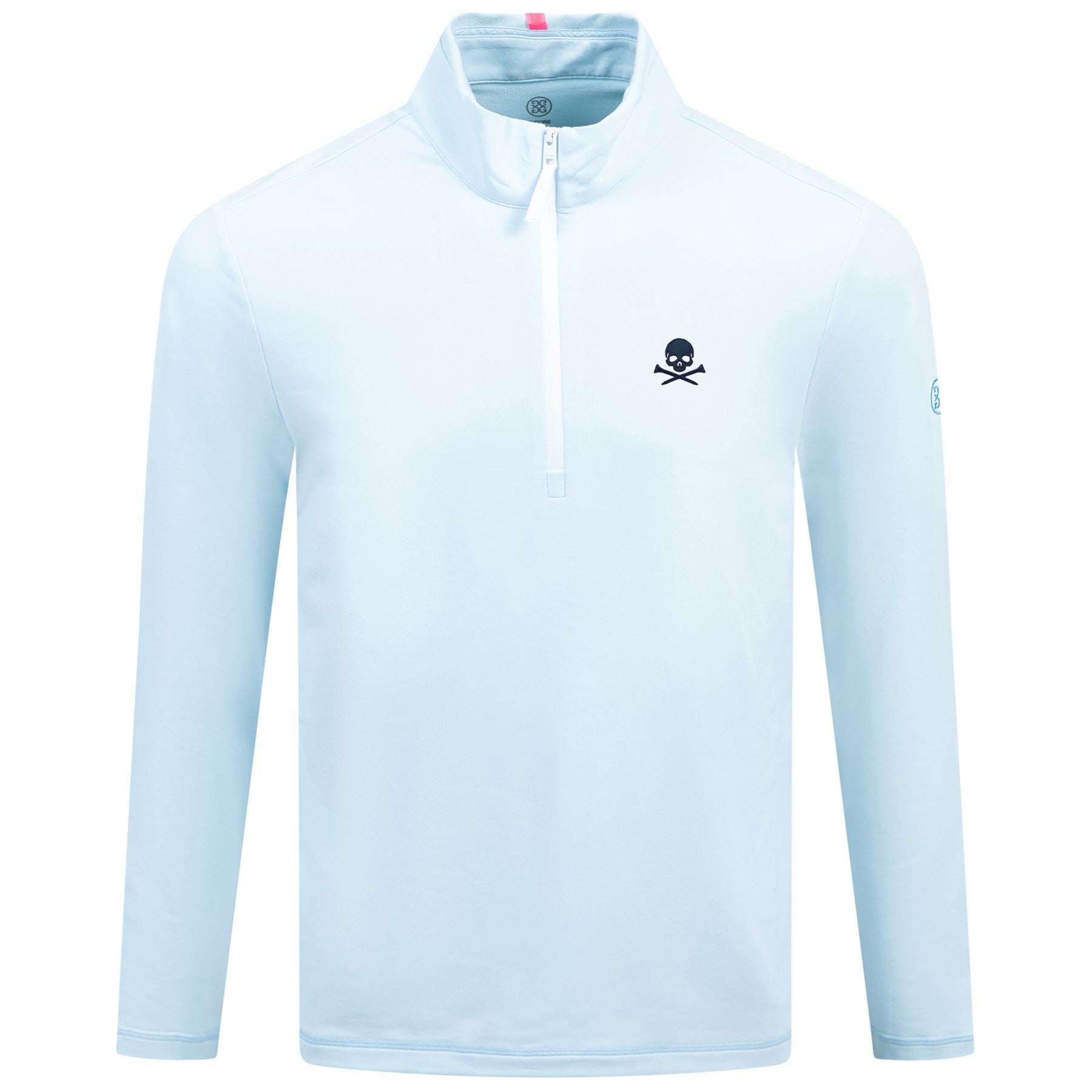 Brushed Back Tech Quarter Zip Logo Mid Layer Daybreak