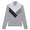 Womens Multi V Long Sleeve Polo Light Heather Grey