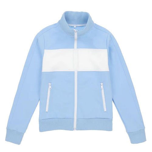 Womens Warm Up Jacket Powder Blue/White