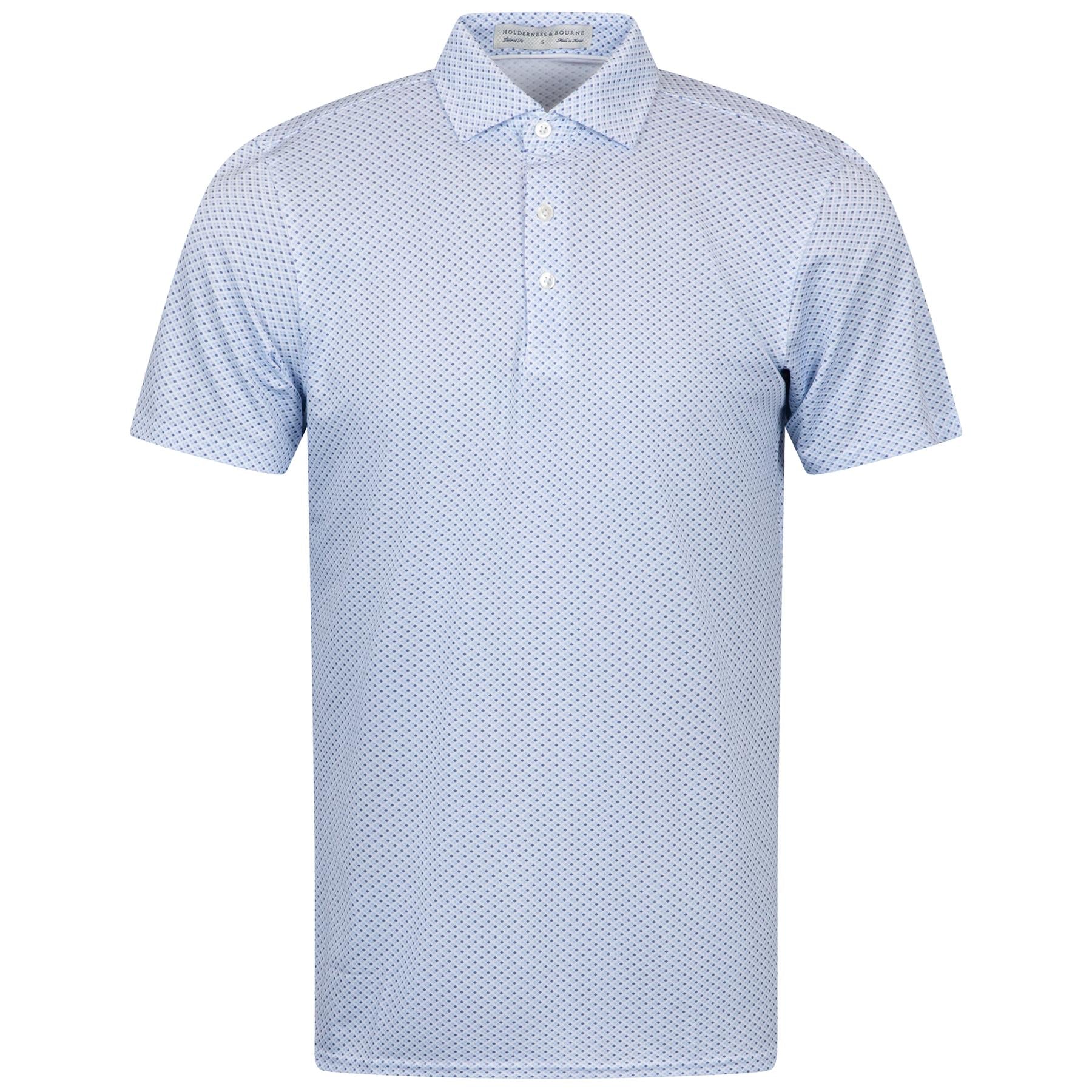 The Clark Polo Skye/Aberdeen Blue/White