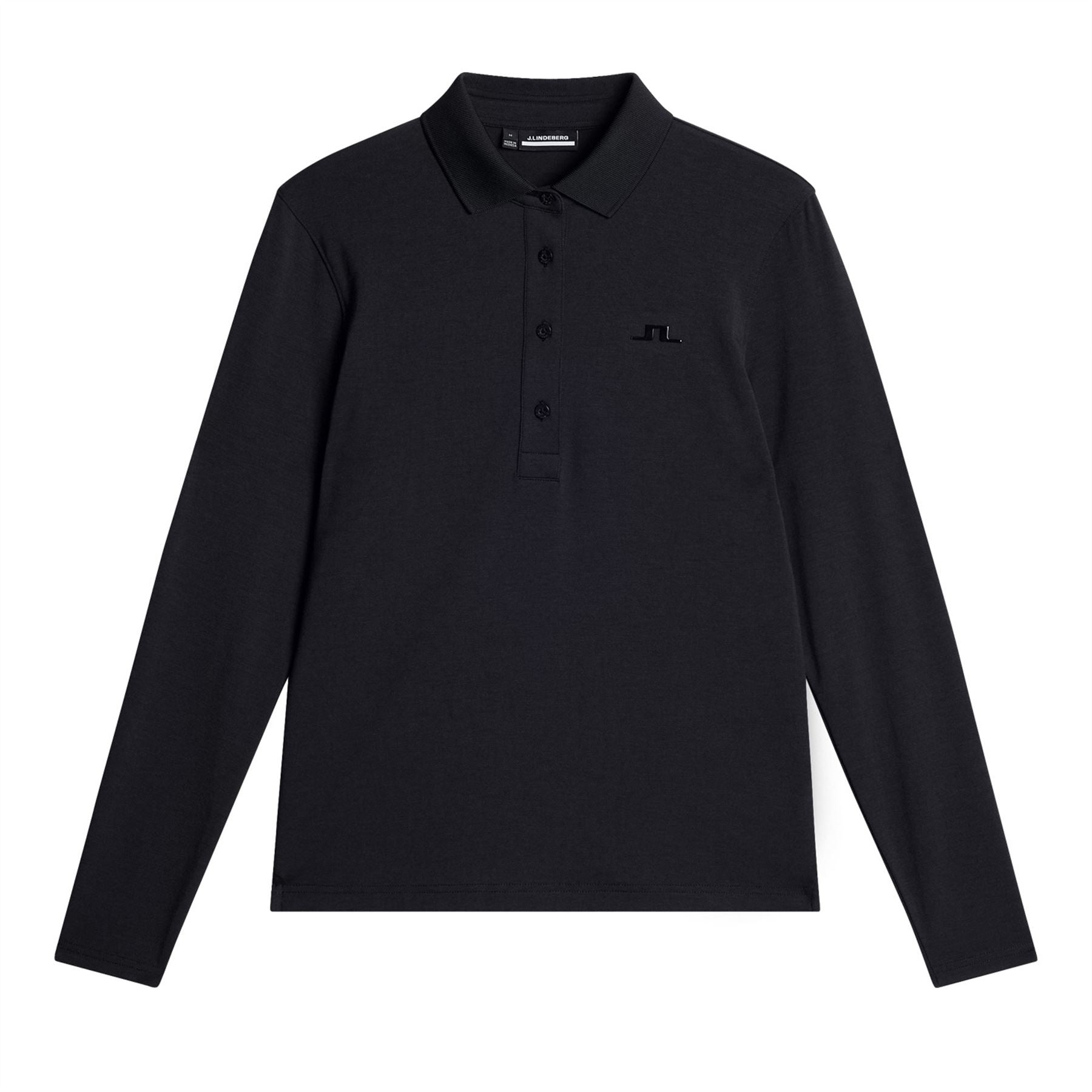 Womens Flor LS Soft Touch Polo Black