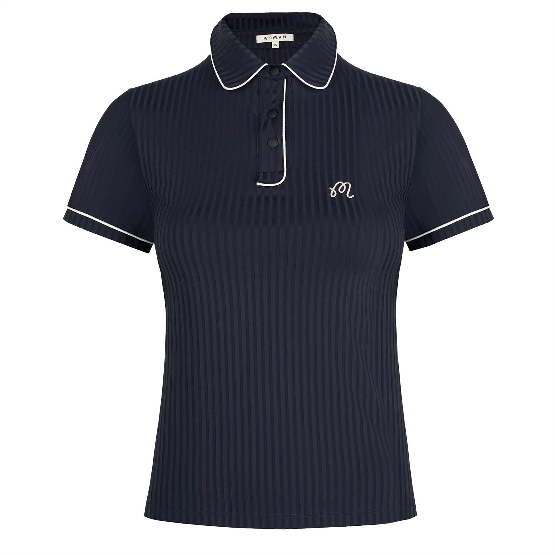 Womens Anna Polo Black/Ivory