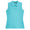 Womens Tanja Sleeveless Knitted Polo Blue Curacao