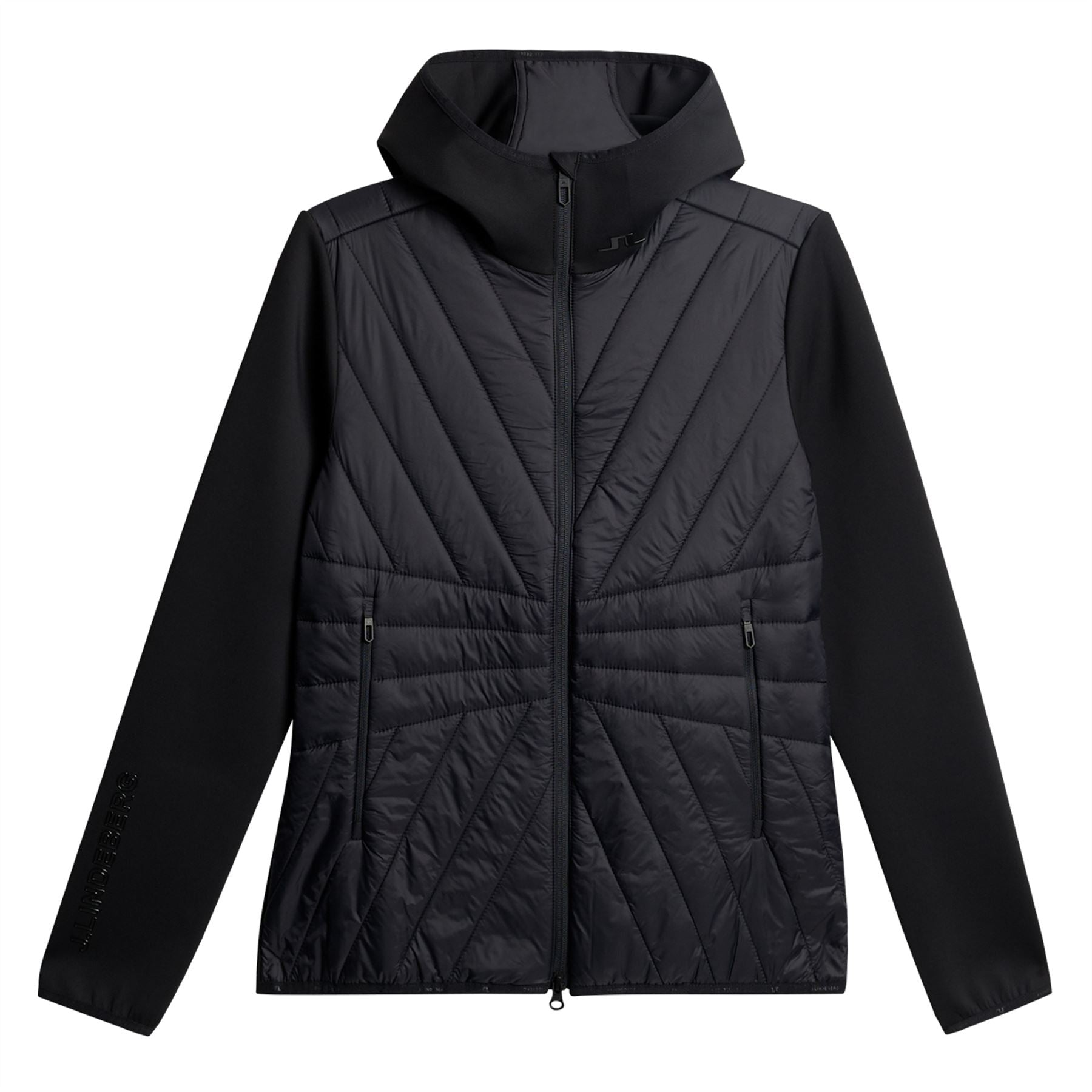 Womens Holma Quilt Hybrid Hood Black