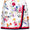 Womens Faux Wrap Skirt White Multi Floral