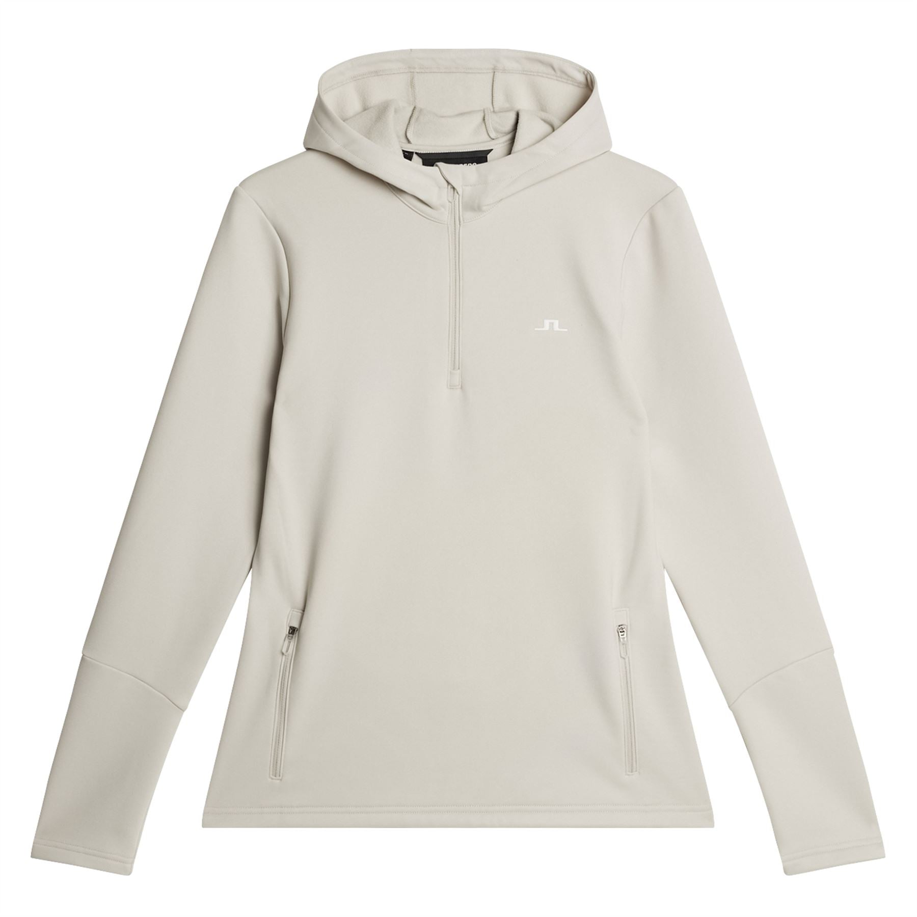 Womens Aerial Quarter Zip Hoodie Moonbeam