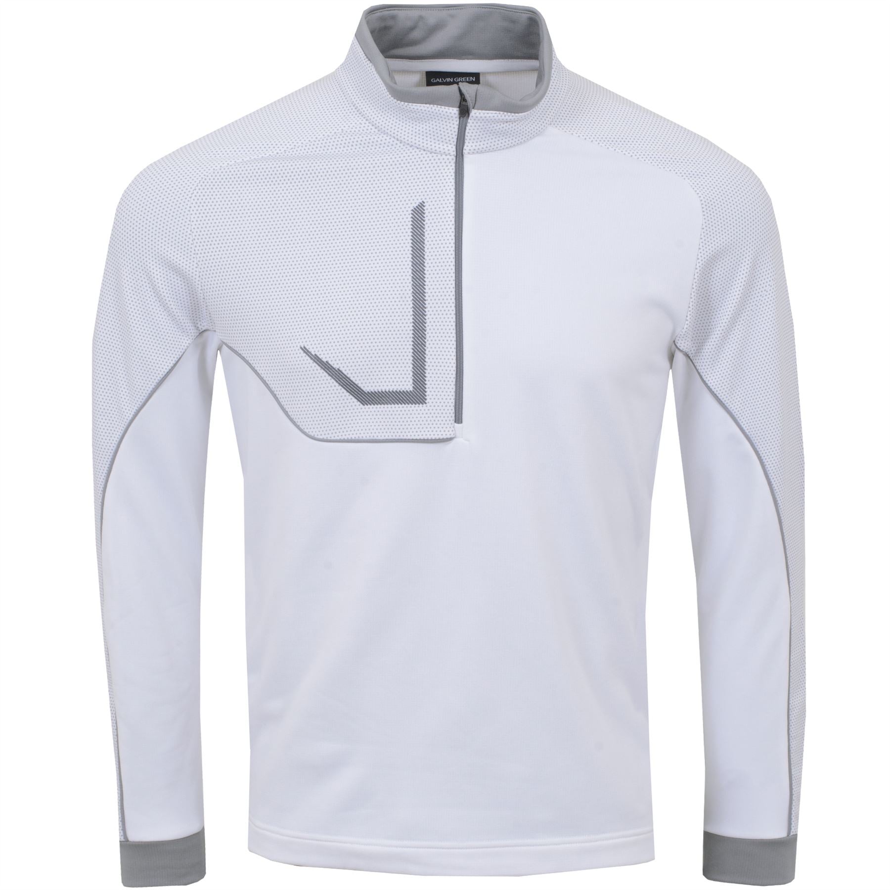 Daxton Half Zip Insula White/Cool Grey