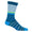 Mixed Stripe Crew Sock Petrol