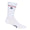 Womens Skull And Tee'S Ribbed Crew Sock Snow