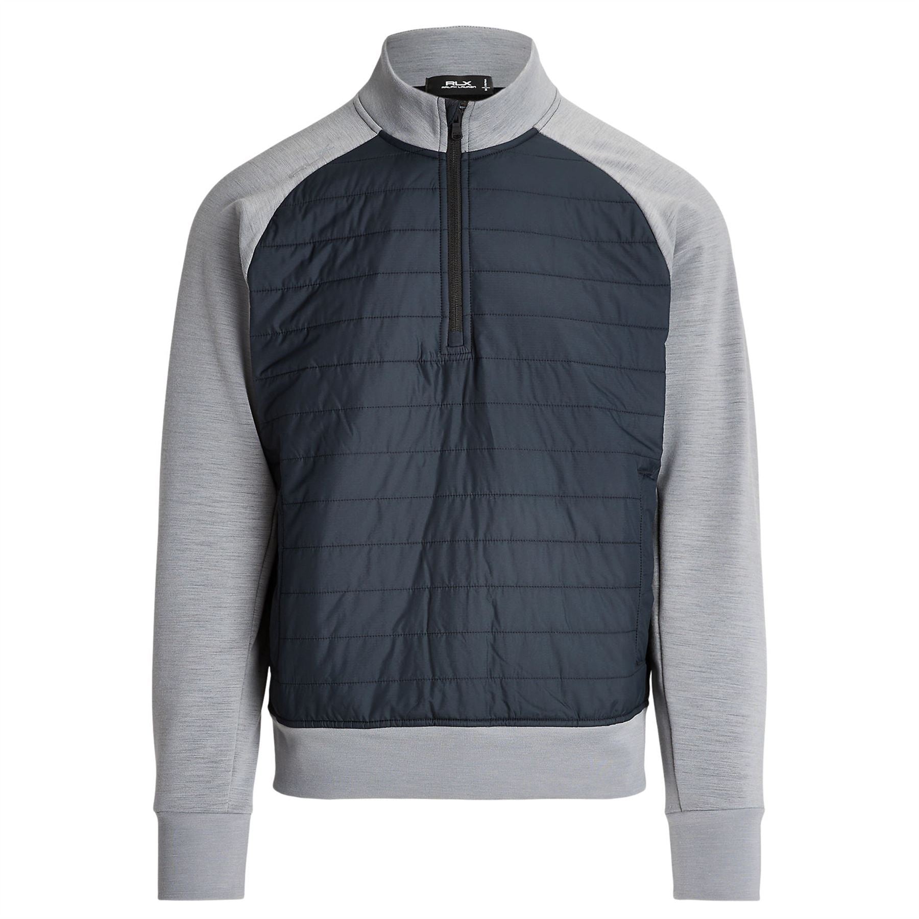 Classic Fit Hybrid Half Zip Pullover Peak Grey/Polo Black