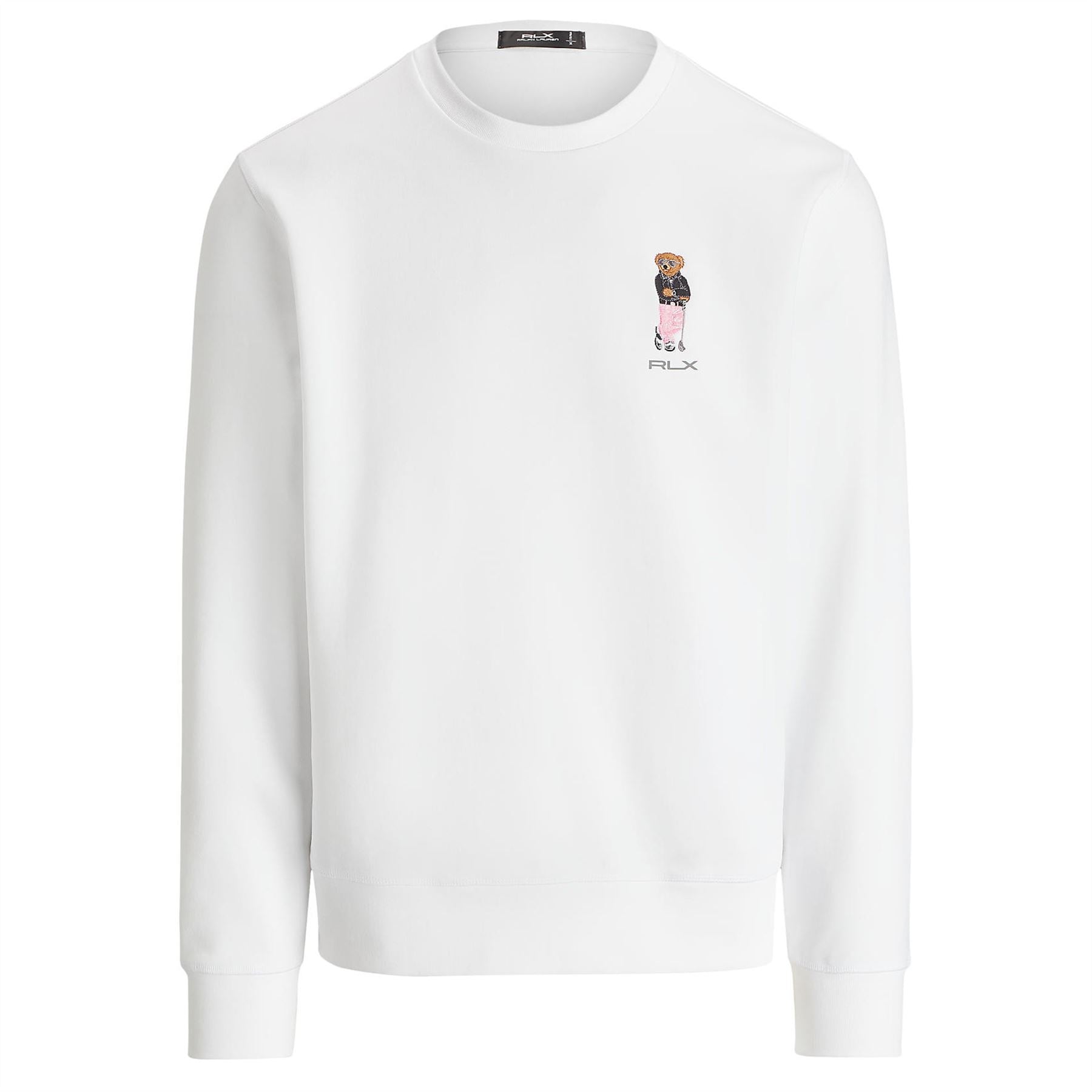 Polo Bear Double-Knit Sweatshirt Ceramic White