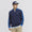 Three Stripes Quarter Zip Night Indigo