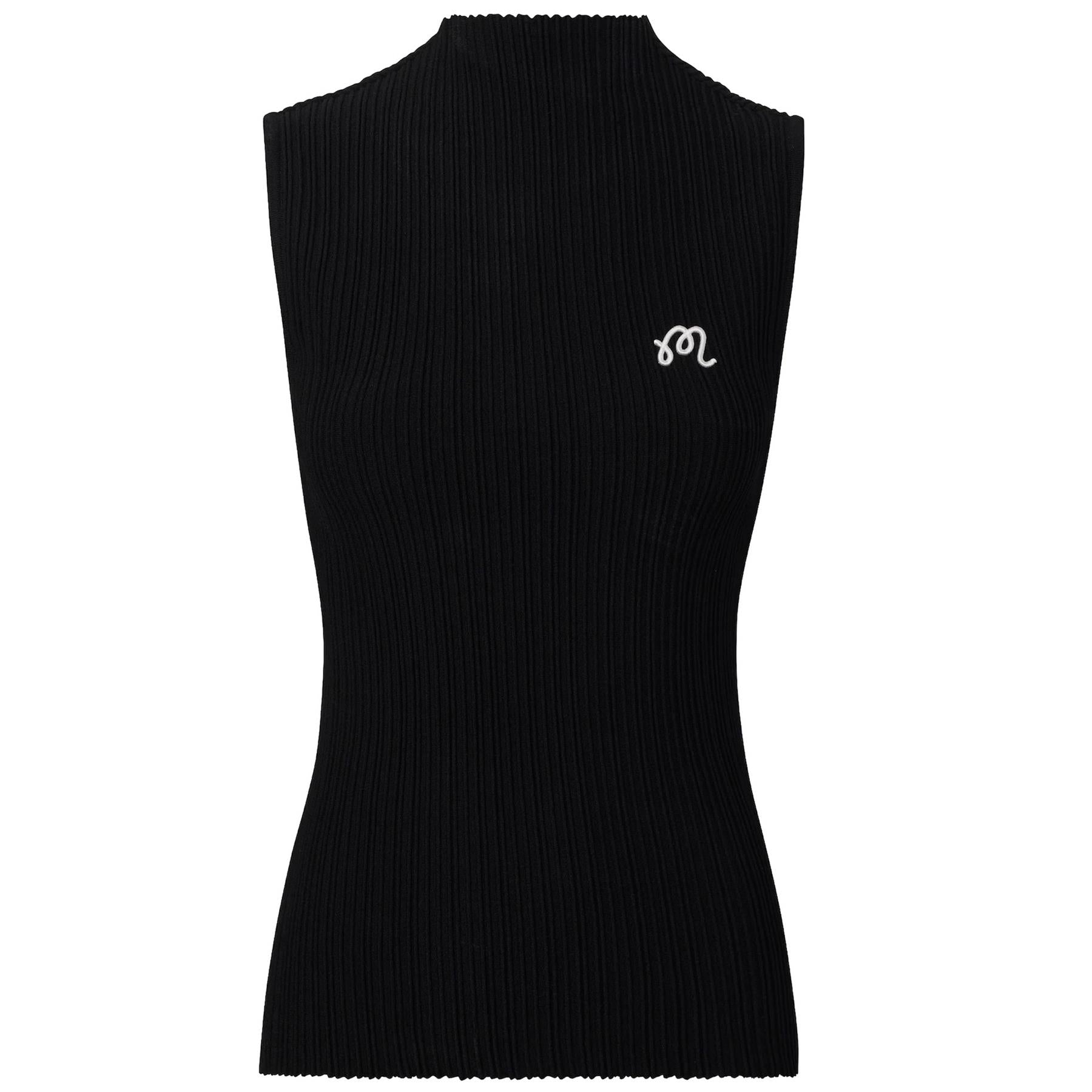Womens Ace Sleeveless Mockneck II Black/Bone/Snow White