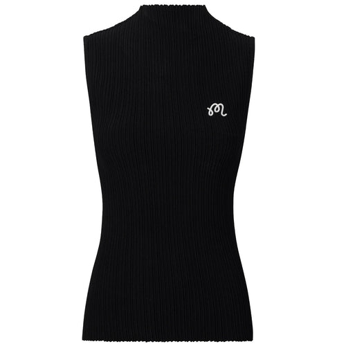 Womens Ace Sleeveless Mockneck II Black/Bone/Snow White