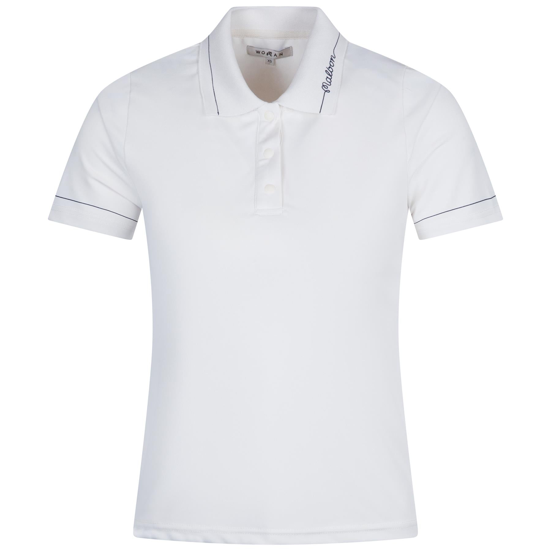 Womens Paloma Polo Snow White/Pageant Blue