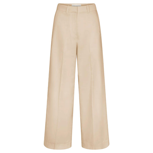 Womens Katherine Wide Leg Pants Pinky White