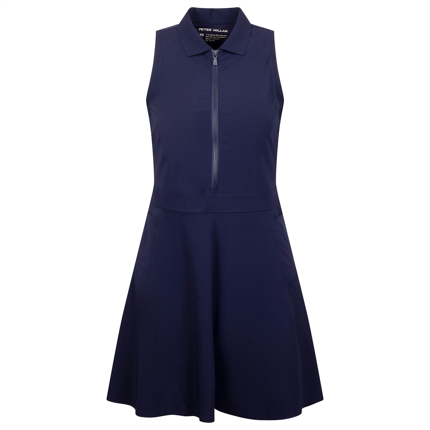 Womens Bingham High Stretch Swing Dress Navy
