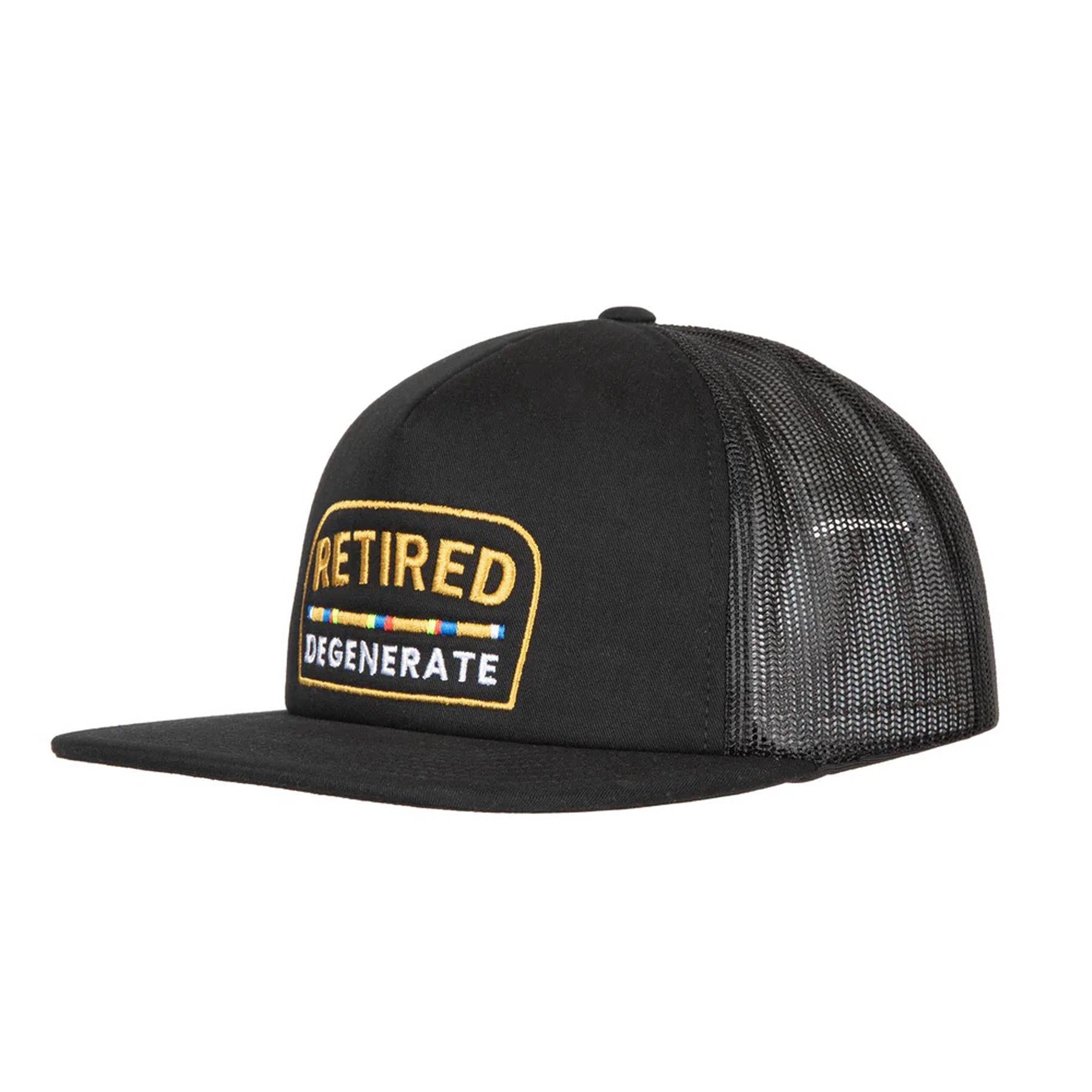 Retired Trucker Hat Jet Black