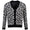 Frederic Jacquard Cardigan BW Leopard