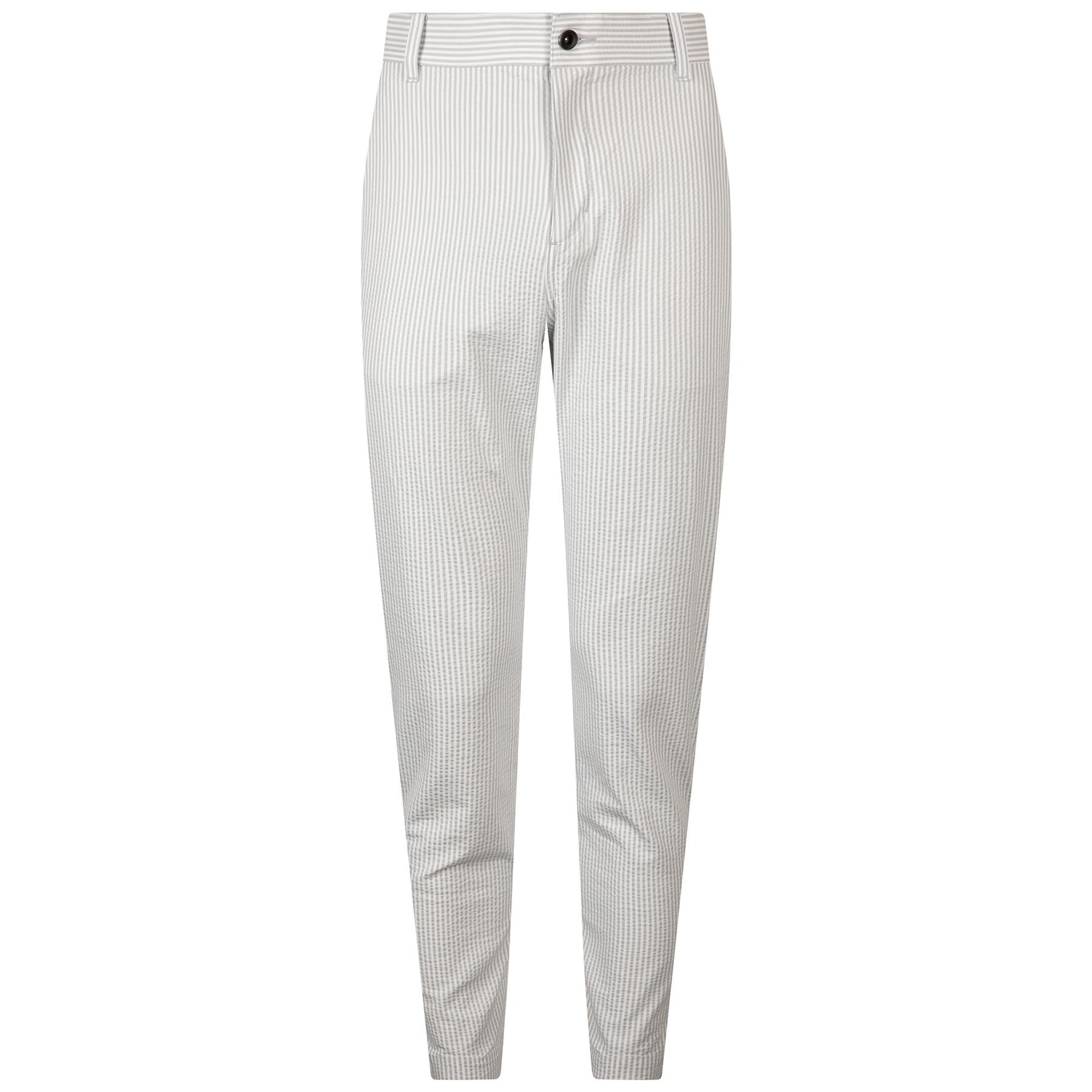 DF DV Chino Seersucker Pant Light Smoke Grey/Pure