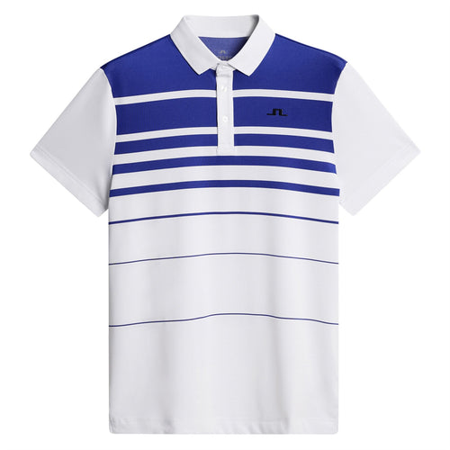 Olof Piece Dyed Poly Polo White