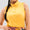 Womens Core Sleeveless Polo Amber Yellow
