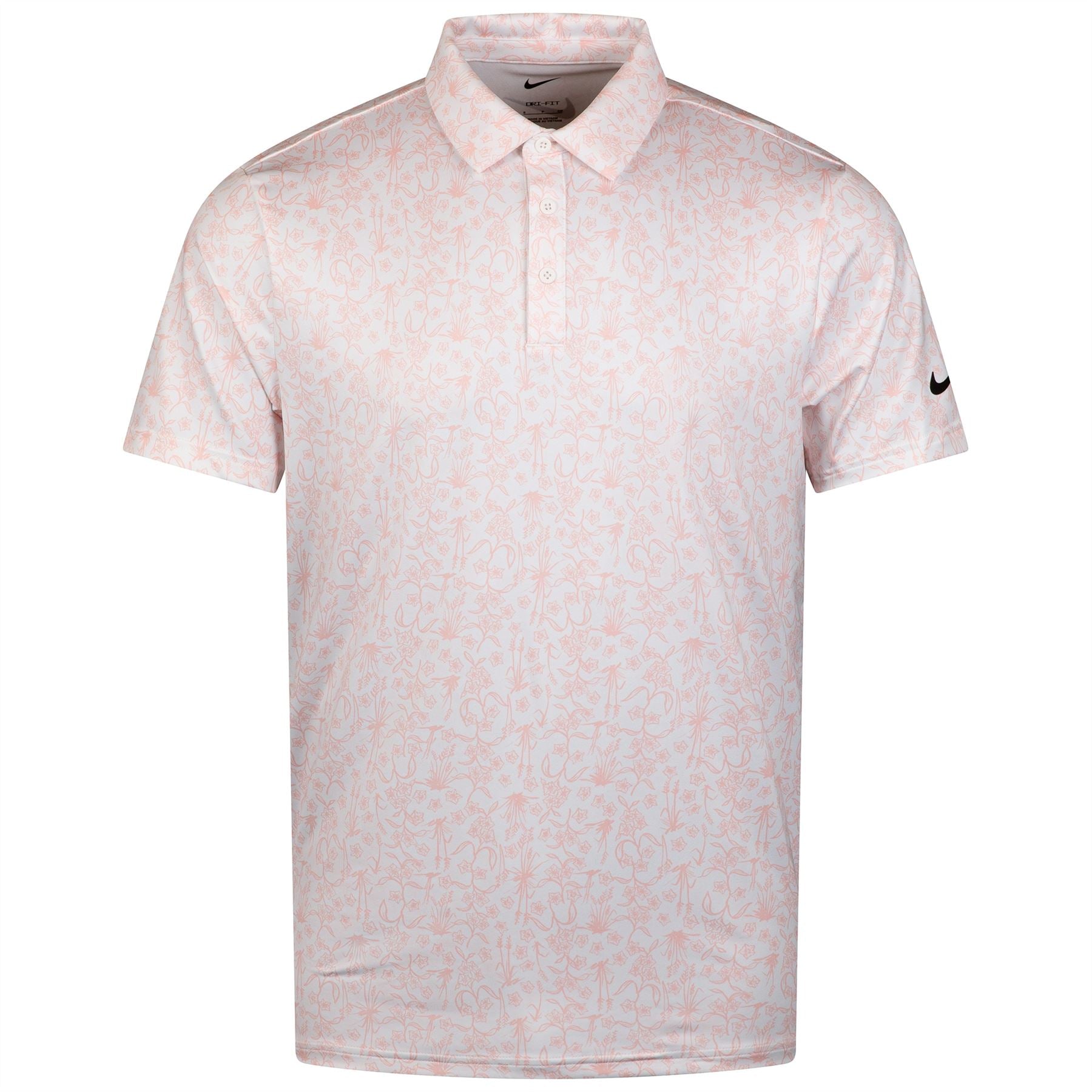Dri-FIT Tour POA Print Polo Pink Bloom/Black