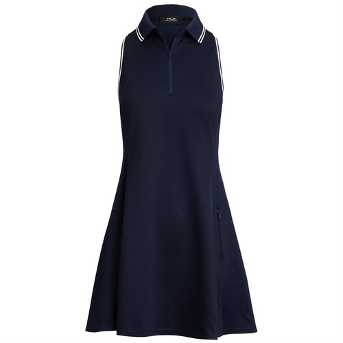 Womens RLX Pique Knit Dress Refined Navy/Ceramic White
