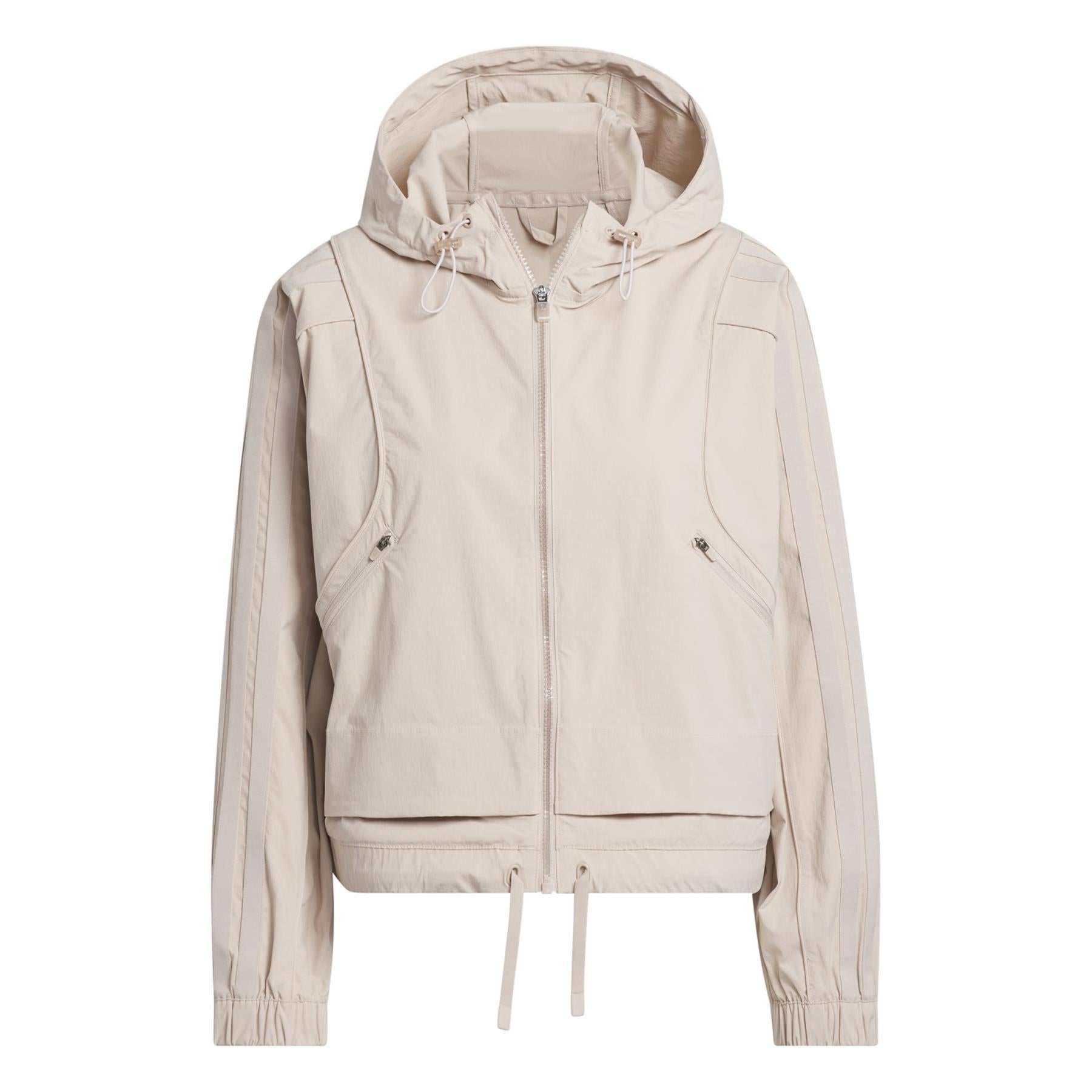 Womens Beyond The Course Full Zip Hoodie Wonder Taupe