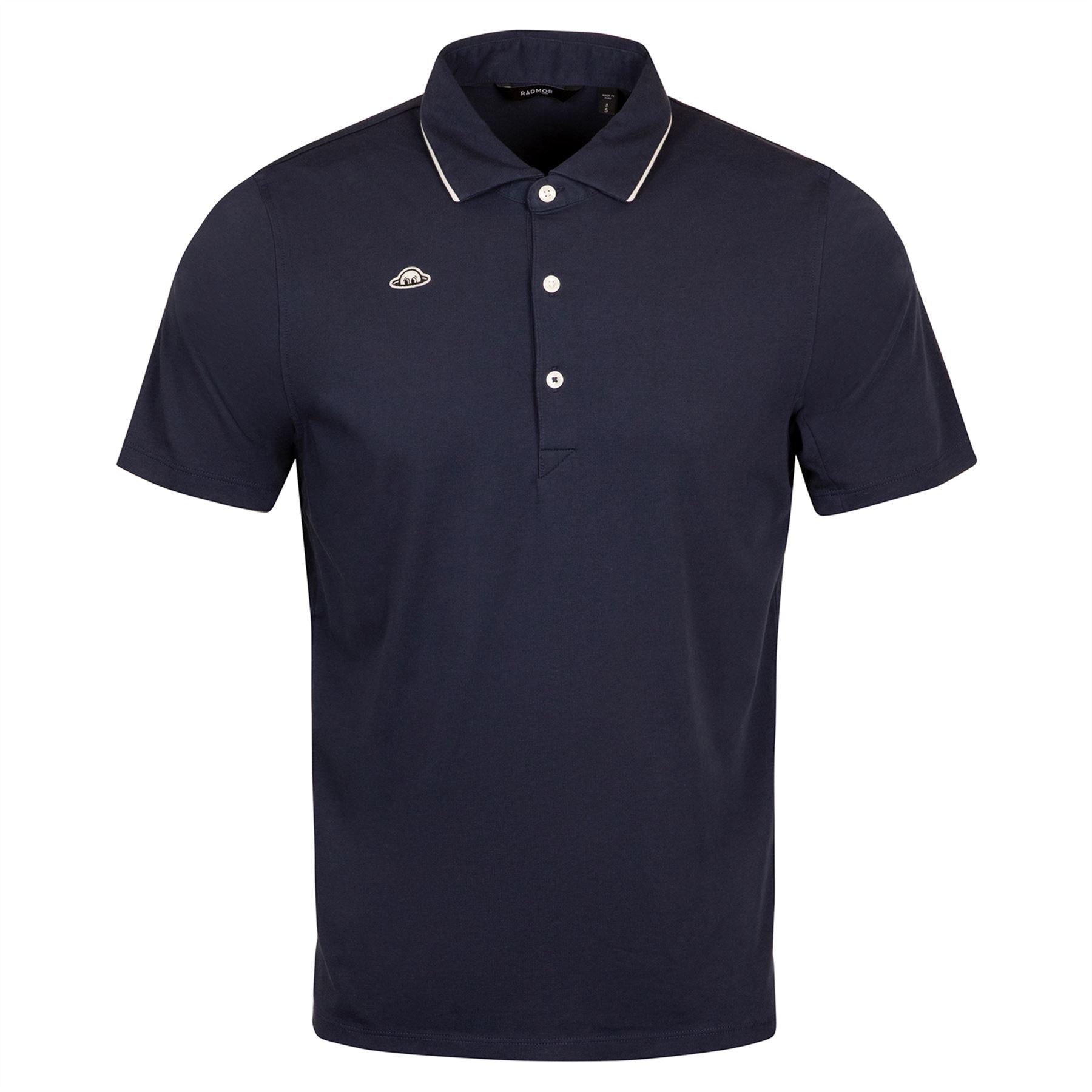 Hudson Retro Recycled Polo Navy